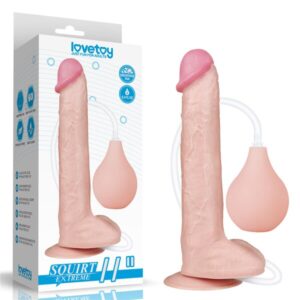 Laukeava Dildo Vaalea 28 cm
