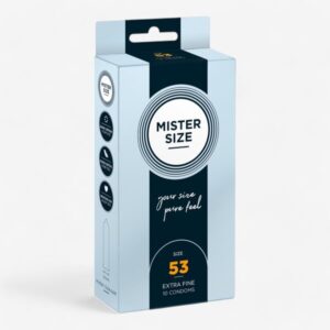 MISTER SIZE Kondomi 53 mm 10 kpl