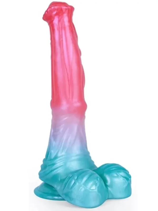 Alien Beast Cyan Rainbow Dildo 24,8 cm Dragon Dildo