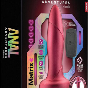 Anal Adventures Matrix Atomic Plug Martian Wine Värisevä anaalitappi