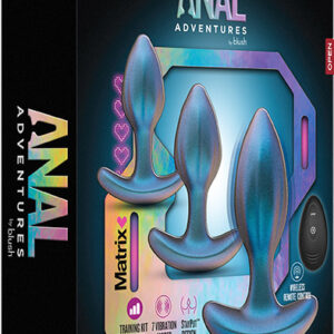 Anal Adventures Matrix Cosmos Plug Kit Värisevä anaalitappi
