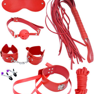 Attraction 7-pcs Bondage Starter Kit Red Bondage kitti