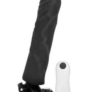 Basecock Realistic Vibrator Control Black 21 cm Värisevä dildo
