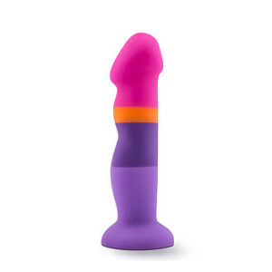 Blush Avant D3 - Summer Fling dildo, värikäs, laadukas, muotoiltu, muhkea, imukupilla, silikoninen