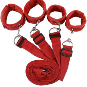 Bondage Bed Kit Red Asennonvarmistaja