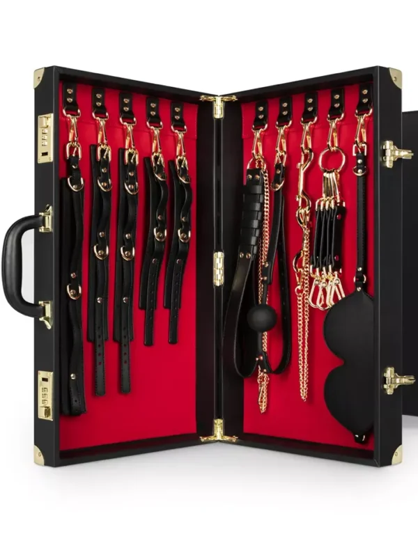 Bondage Suitcase 13-pcs PU Leather Bondage kitti