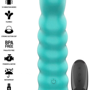Buffy Vibrator Spiral 10 Vibrations Remote Control Värisevä dildo