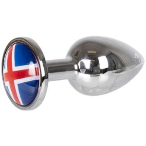 Buttplug With Iceland Flag Small Anaalitappi metallia