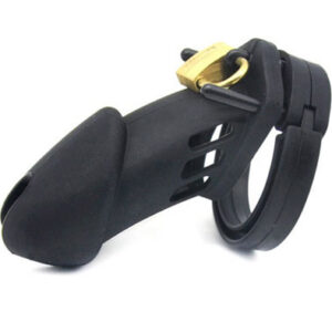 Cocklock CB-6000 Silicone Male Chastity Cage Black Siveyshäkki