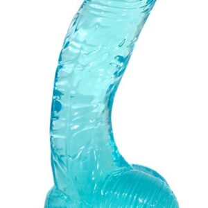 Crystal Pleasures Aqua Blue 20 cm Dildo