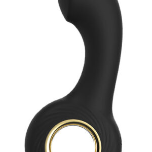 Curved Vibrating Silicone Butt Plug Värisevä anaalitappi