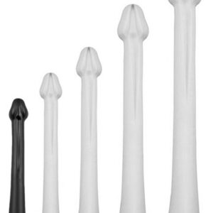 Darksil Whale Dildo Small Black 38 cm Extra pitkä anaalidildo