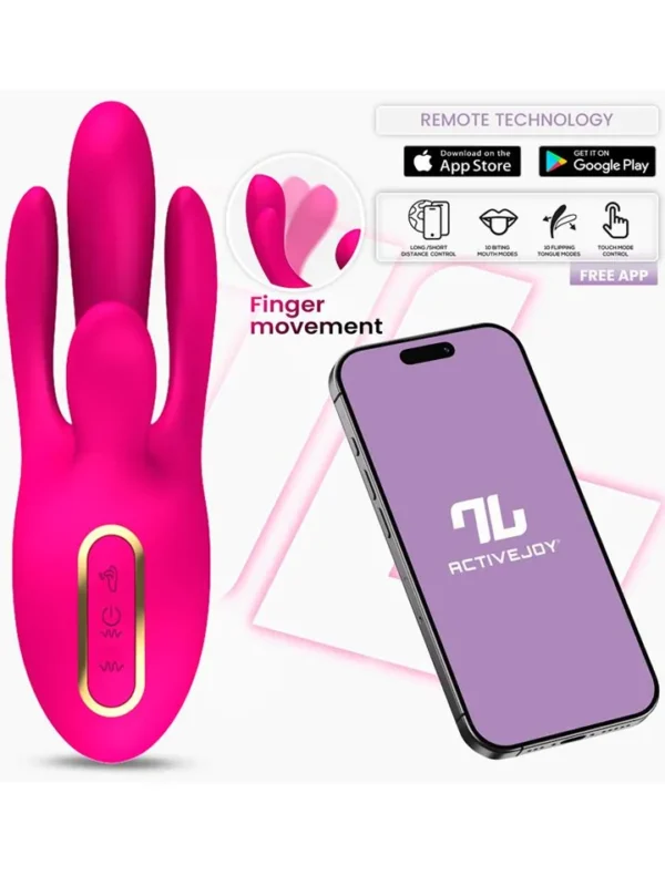 Derek Vibe With Finger Function 3 Motors & App Sovelluksella ohjattava vibraattori