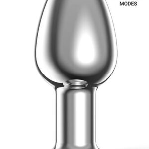 Dimpor Vibrating Chrome Anal Plug Small Värisevä anaalitappi