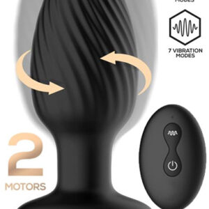Drago Vibration Butt Plug, 360º Twister & Remote Control Värisevä anaalitappi