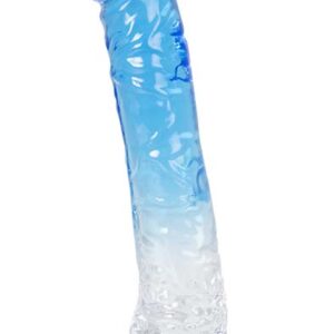 Dual Color Dildo Blue & Clear 20 cm Dildo imukupilla