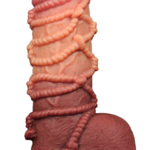 Dual Layered Silicone Cock With Rope 24,5 cm XL dildo