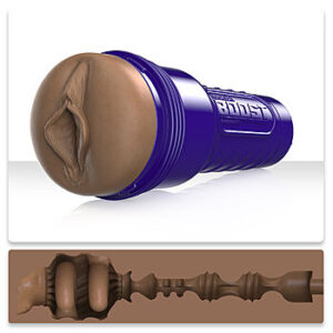 Fleshlight Boost Bang - Tekovagina, tumma, Medium Dark, aidon näköinen, omassa kotelossaan, pehmeä, laadukas, ruskea