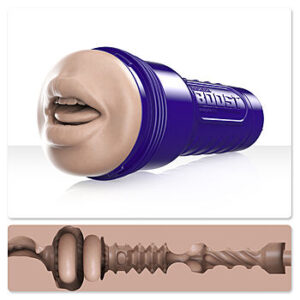 Fleshlight Boost Blow - Tekosuu, vaalea, Light Medium, 3D ulkonäkö, omassa kotelossaan, imevä alipaine