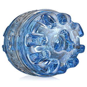 Fleshlight Quickshot Turbo - Tuplamasturbaattori, stimuloiva, pienikokoinen, pehmeällä sisuksella, vaaleansininen