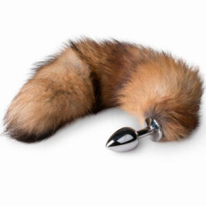 Fox Tail Plug No. 1 Silver 42 cm Anaalitappi hännällä