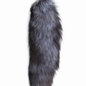 Fox Tail Plug No. 4 Silver Anaalitappi hännällä