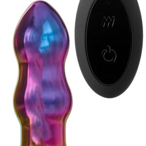 Glamour Glass Remote Vibe Curved Plug Lasinen Anaalitappi