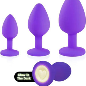 Heart Light Silicone Anal Training Kit Anaalitappi setti