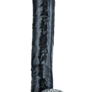 Jet Dark Steel Carbon Metallic Anal Dildo 35,5cm Paksu anaalidildo