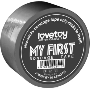 Lovetoy Non-Sticky Bondage Tape Grey 15m Bondageteippi
