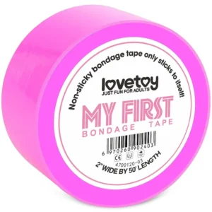 Lovetoy Non-Sticky Bondage Tape Neon Pink 15m Bondageteippi