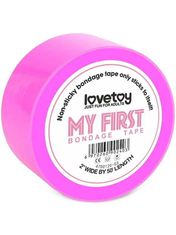 Lovetoy Non-Sticky Bondage Tape Neon Pink 15m Bondageteippi