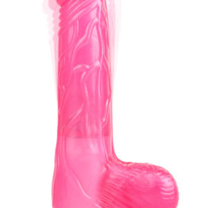 Luv Pleaser Pink Vibrator 20 cm Värisevä dildo