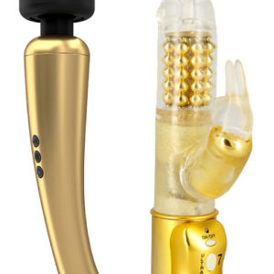Marc Dorcel Wand Gold + Orgasmic Rabbit Gold Pakettitarjous