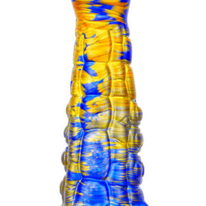 Metallic Fantasy Dildo Ninja Blue/Gold 19 cm Dragon Dildo