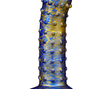 Metallic Fantasy Dildo Saperli Blue/Gold 19 cm Dragon Dildo