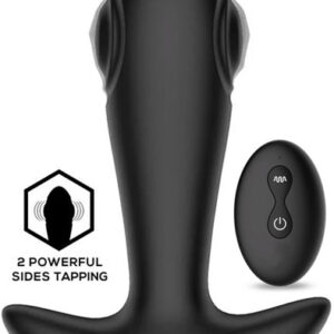 Milton Dual Tapping Anal Plug With Remote Värisevä anaalitappi