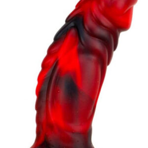 Monster Dildo Squax Black-Red 18 cm Dragon Dildo