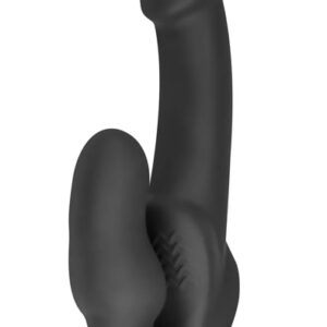 Morgan Strapless Strap-On Dildo Black 22 cm Strap-on