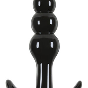 NS Novelties Jelly Rancher T-Plug Ripple Black Anaalitappi