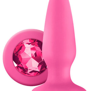 NS Novelties Pink Butt Plug With Sparkling Gem Anaalitappi