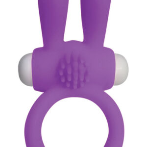 Neon Rabbit Ring Purple Penisrengas jäniksenkorvilla
