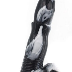 Orzyl Dildo Black/White 24,5 cm Dragon Dildo