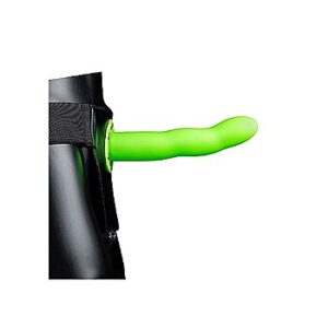 Ouch - Pimeässä hohtava ontto ja kaareva strap-on, erektiotuki, pimeässä hohtava, penistuki, hygieeninen, laadukas