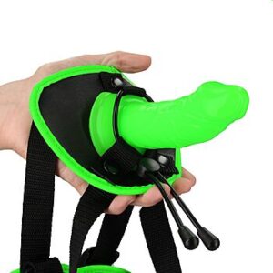 Ouch - Pimeässä hohtava strap-on dildo, pimeässä hohtava, laadukas, säädettävä, kaunis, tyylikäs
