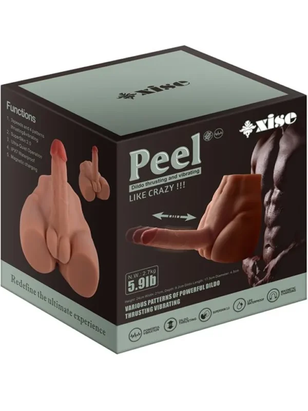 Peel Thrusting & Vibrating Dildo seksinukke