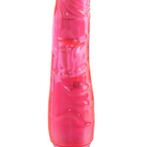 Pink Pleasure Slim Penis Shaped Vibrator Värisevä dildo