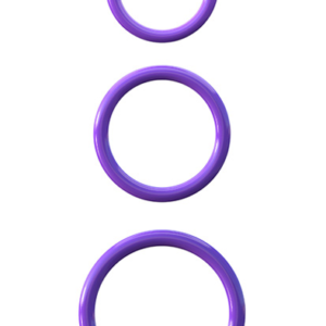 Pipedream Fantasy C-Ringz Silicone 3-ring Stamina Set Purple Penisrengas paketti