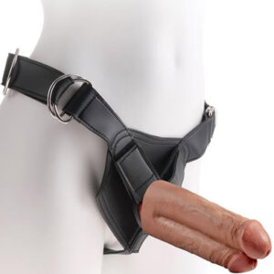 Pipedream Harness Two Cocks One Hole 18 cm Tupla dildo strap-on