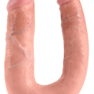 Pipedream King Cock U-Shaped Double Trouble 33,5 cm Tupla dildo